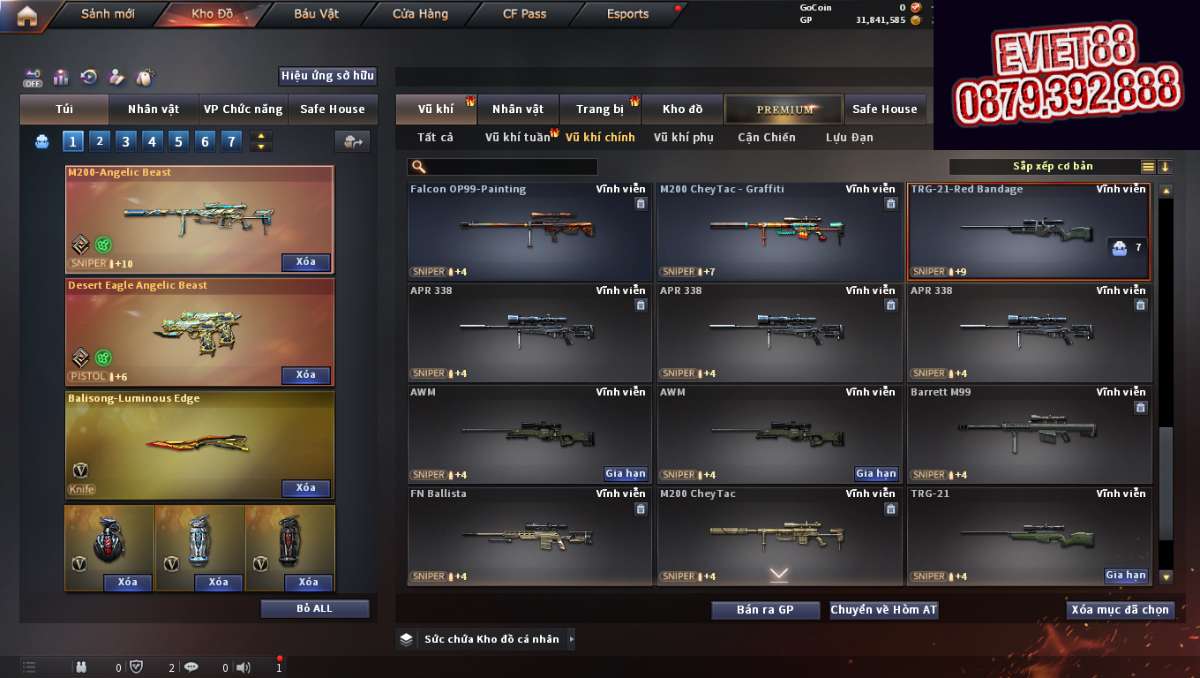 shop acc cf uy tin gia re